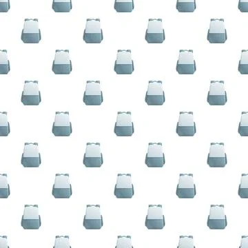 Blue backpack seamless pattern for education travel wallpaper 스톡 일러스트