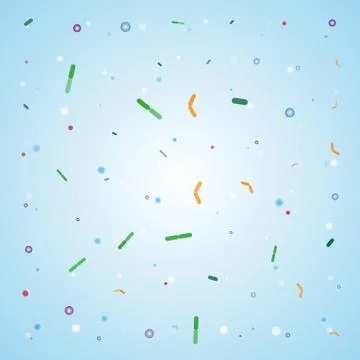 Blue bacterium pattern background Stock-Illustration