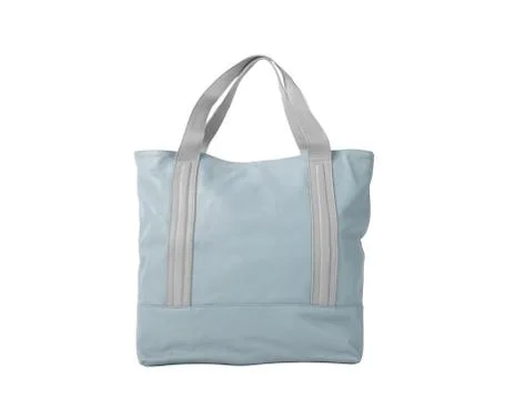 Blue bag on a white background Stock Photos