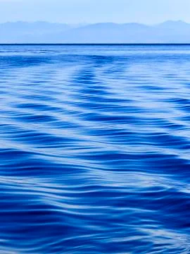 Blue Baikal wave Stock Photos