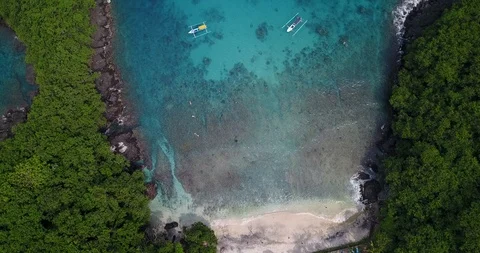 Blue Bali Lagoon Stock Footage 88984234
