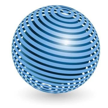 Blue ball Stock Illustration