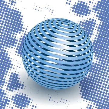 Blue ball Stock Illustration
