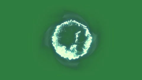 Blue ball on it the letter o clock an image of crescent lightning heart Stock Footage 336854973