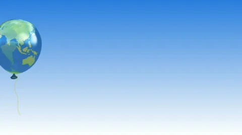 Blue balloon like as earth 動画素材 678627