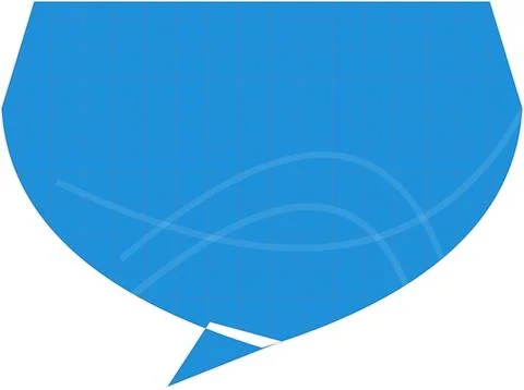 Blue balloon floating in sky Stock Illustration