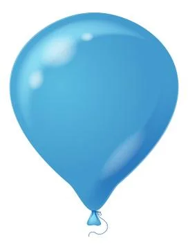 Blue balloon Stock Illustration