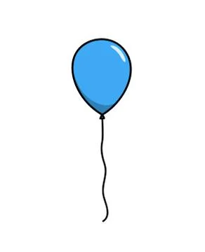 Blue Balloon Stock Illustration