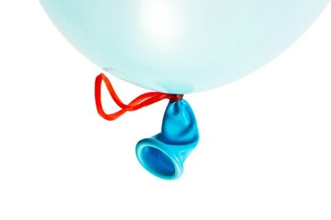 Blue balloon isolated Stock Photos
