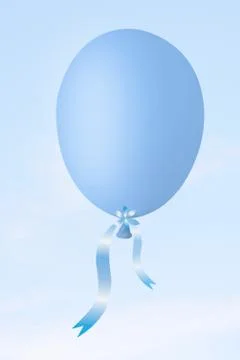 Blue balloon Stock Photos