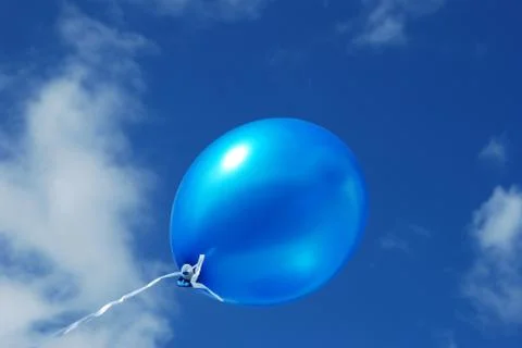 Blue balloon Foto stock