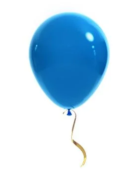 Blue balloon Stock Photos