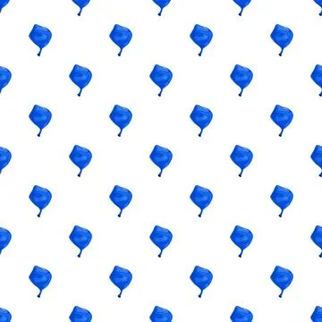 Blue balloon shape repeating seamless pattern background Stock Illustration