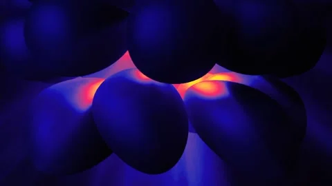 Blue Balloons And Yellow Rays Animation  Video stock 234238262