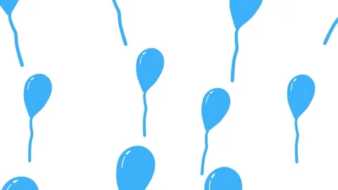 Blue Balloons Floating Stock Footage 326884987