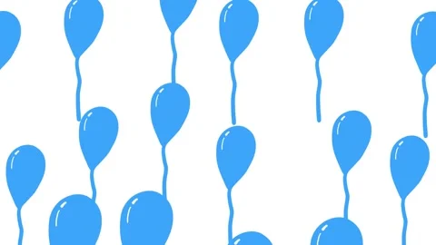 Blue Balloons Floating Stock Footage 326884989