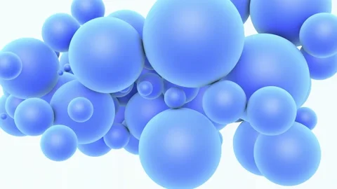 Blue balloons fly up, on a white background. Festive background Stock Footage 201285139