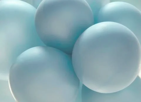 Blue balloons Stock Photos
