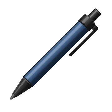 Blue ballpoint pen flat cartoon illustration Stock Illustration