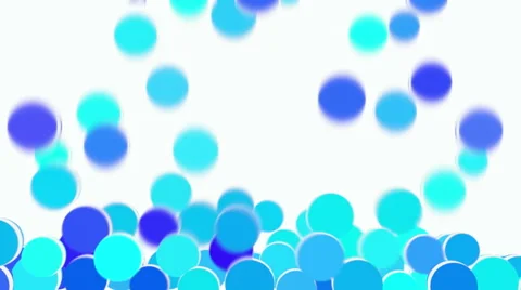 Blue balls. Alpha matte Stock Footage 52375943