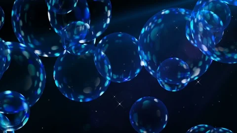 Blue Balls Background. Loop Video stock 89352972