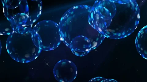 Blue Balls Background. Loop Vídeos de archivo 89352984