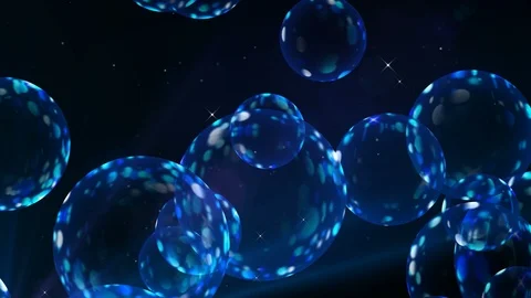 Blue Balls Background. Loop Video stock 89352991