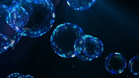 Blue Balls Background. Loop Video stock 89353018
