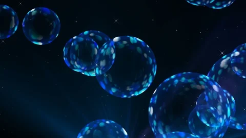 Blue Balls Background. Loop Video stock 89378253