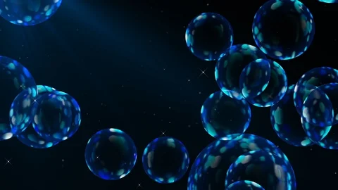 Blue Balls Background. Loop Video stock 89378476