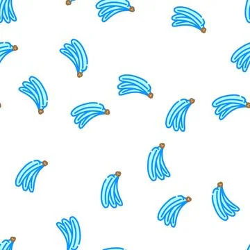 Blue banana vector seamless pattern 스톡 일러스트