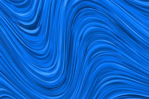 Blue banner with waves Stock Illustration