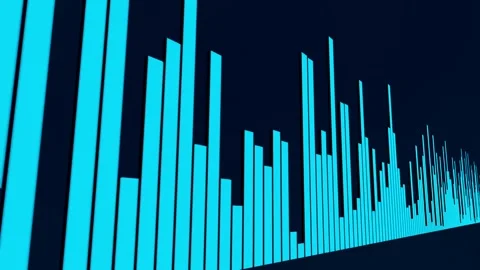 Blue bar graph. Stock Footage 278401584