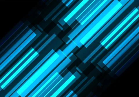 Blue bar overlap in dark background Stock Illustration