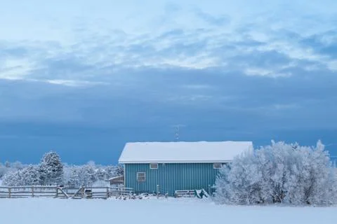 Blue Barn 写真素材