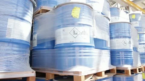 Blue Barrels Stock Footage 22294990
