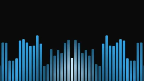 Blue Bars on Black Background Animation. Stock Footage 329470287