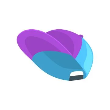 Blue baseball cap cartoon vector Illustration Stock Illustration
