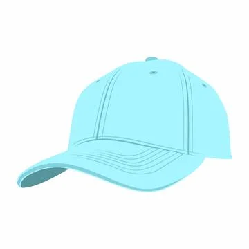 Blue Baseball Cap Stock Illustration