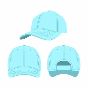 Blue Baseball Cap Stock Illustration