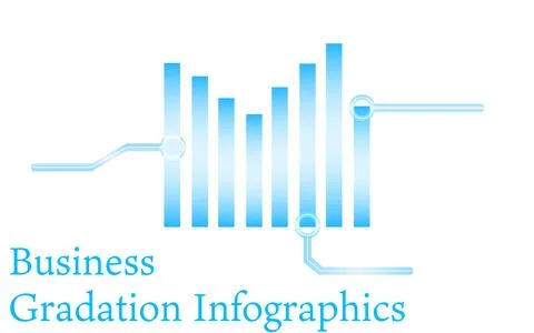 Blue-based infographics, graphs, charts and tables Stock Illustration