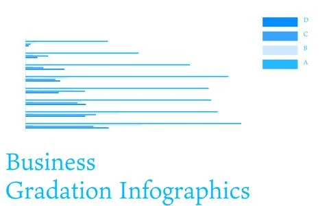 Blue-based infographics, graphs, charts and tables Stock Illustration