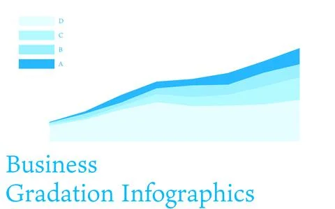 Blue-based infographics, graphs, charts and tables Stock Illustration