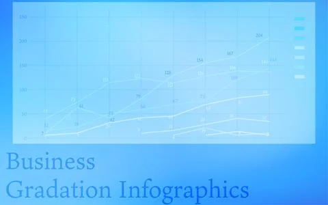 Blue-based infographics, graphs, charts and tables Stock Illustration