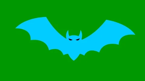 Blue bat green Video stock 250450053