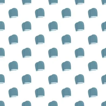 Blue bath caps seamless pattern background Stock Illustration