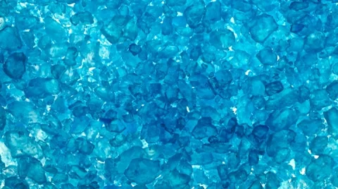 Blue bath salt on light table Stock Footage 8832505