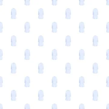 Blue bathrobe seamless pattern for textile design Stock Illustration