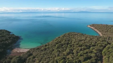 Blue bays in the greenery Stock Footage 144848712