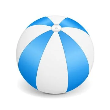 Blue Beach Ball Stock Illustration